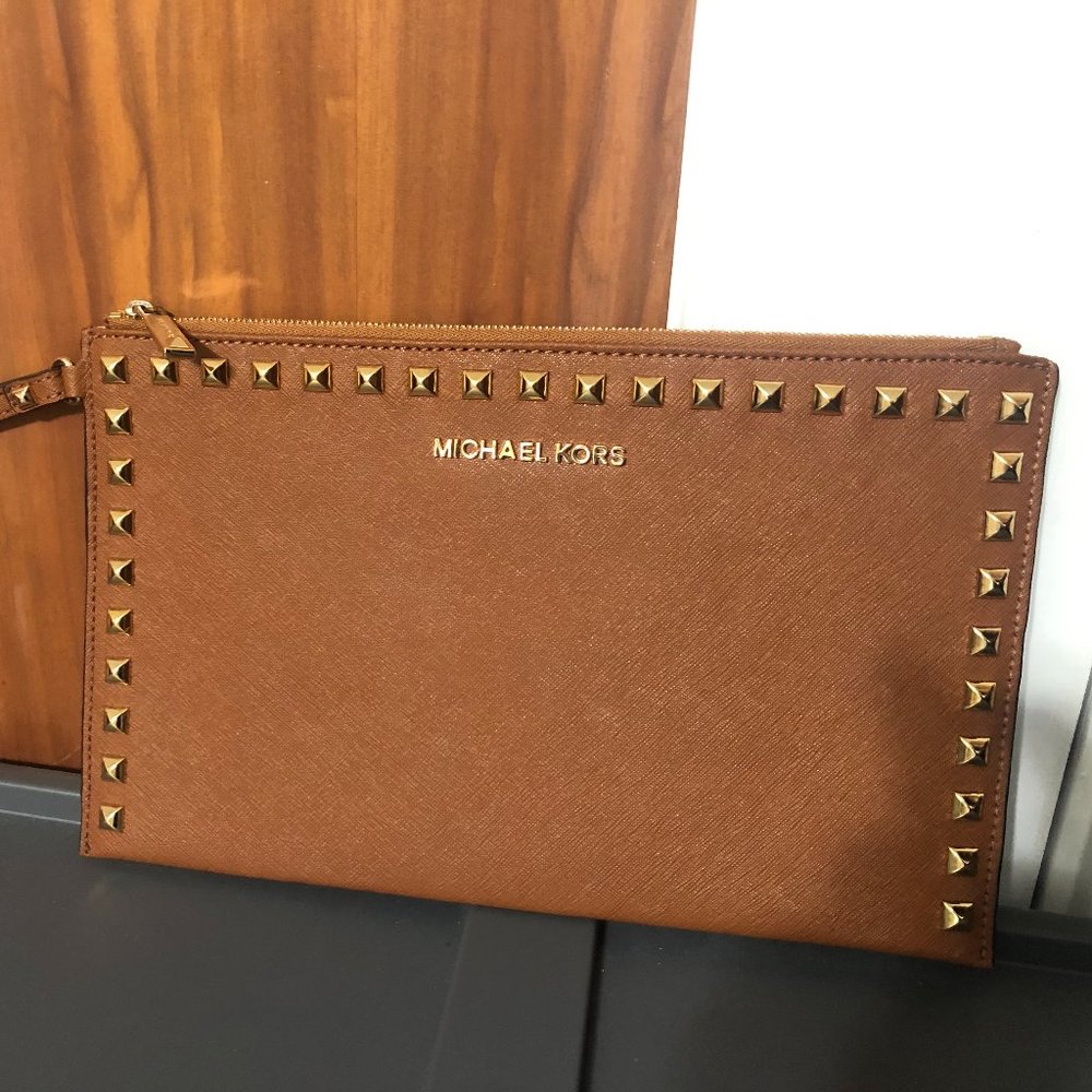 Michael Kors Studded Clutch